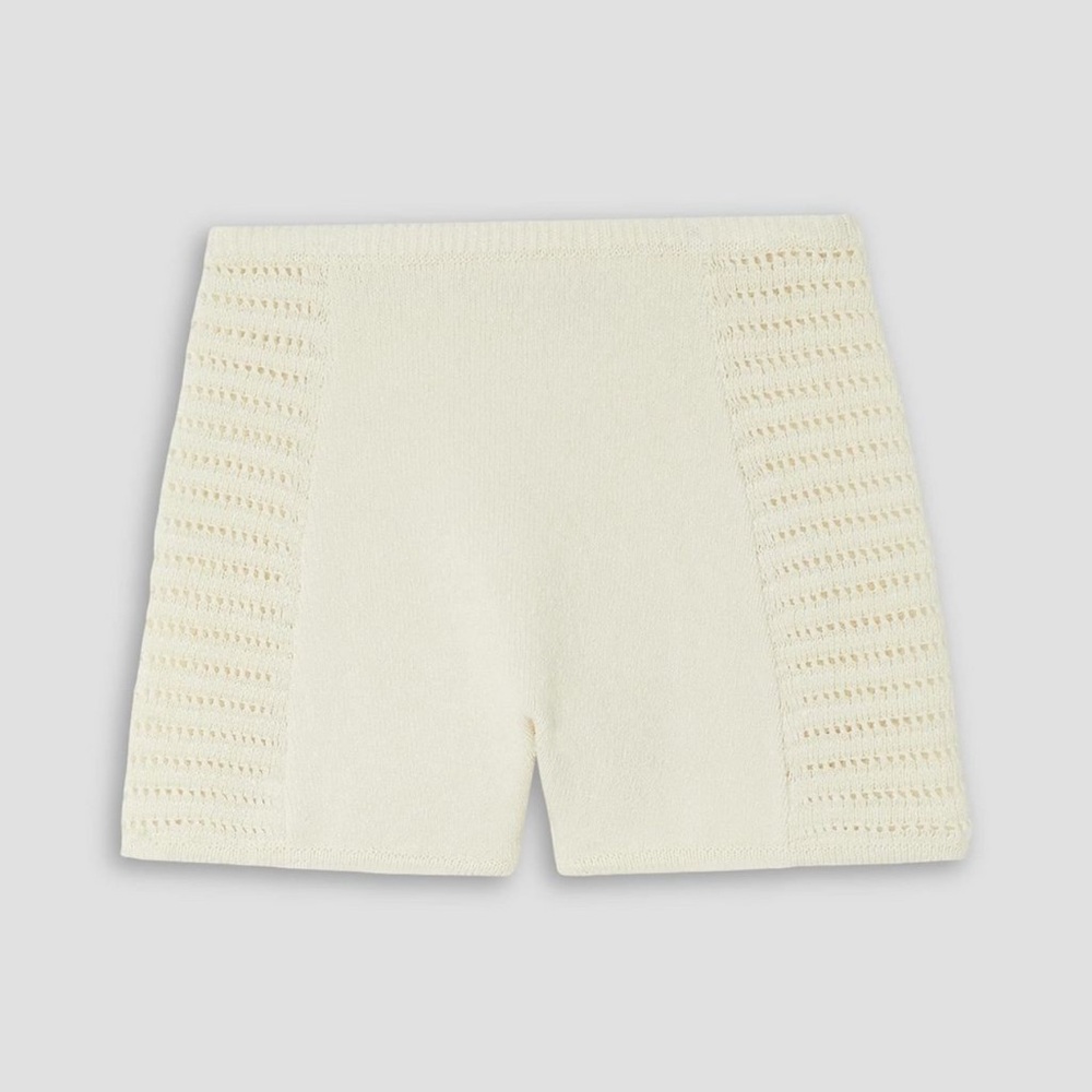 [NEW] Le Kasha Kabir Linen Crochet Shorts - Medium